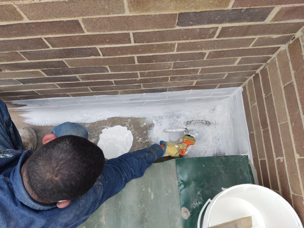 Aplicacion con brocha